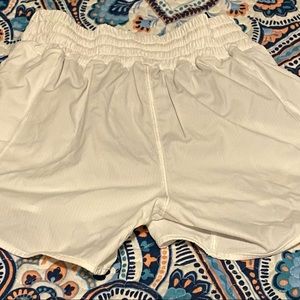 Lululemon White Athletic Shorts